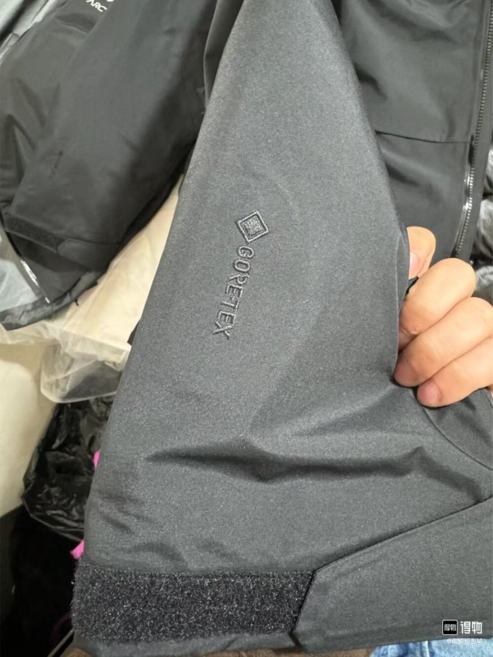 Men's Goose Down Arcteryx Logo Waterproof Warm Hooded Ski Puffer Jacket L - Picture 4 of 8